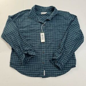 Alpine Design Women's Teal Checkered Button Down Shirt